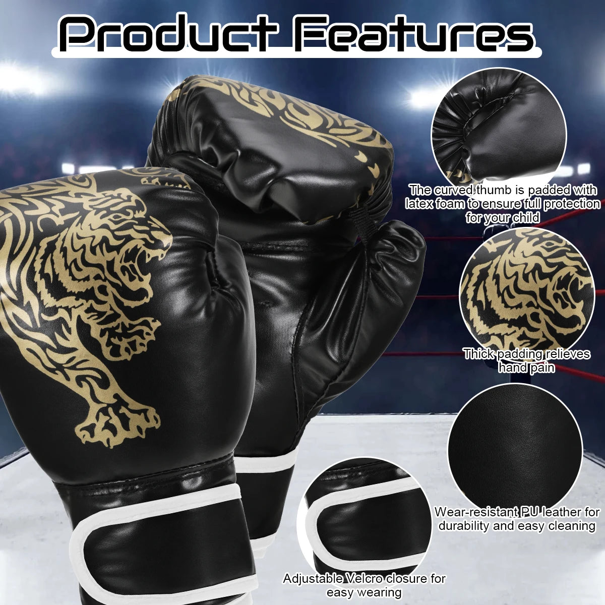 Iron Forge™ Elite Pro Boxing Gloves | Premium PU Leather Training Gloves