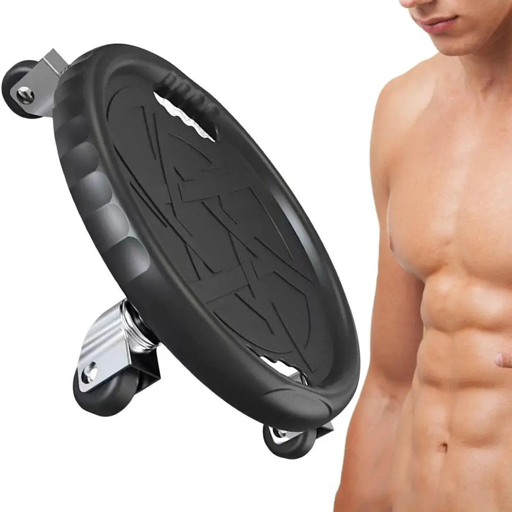 Exercise Wheels Noiseless Workout Abdominal Wheels with Handle150kg Bearing Load Sport Equipment for Gym Strength Training Tool