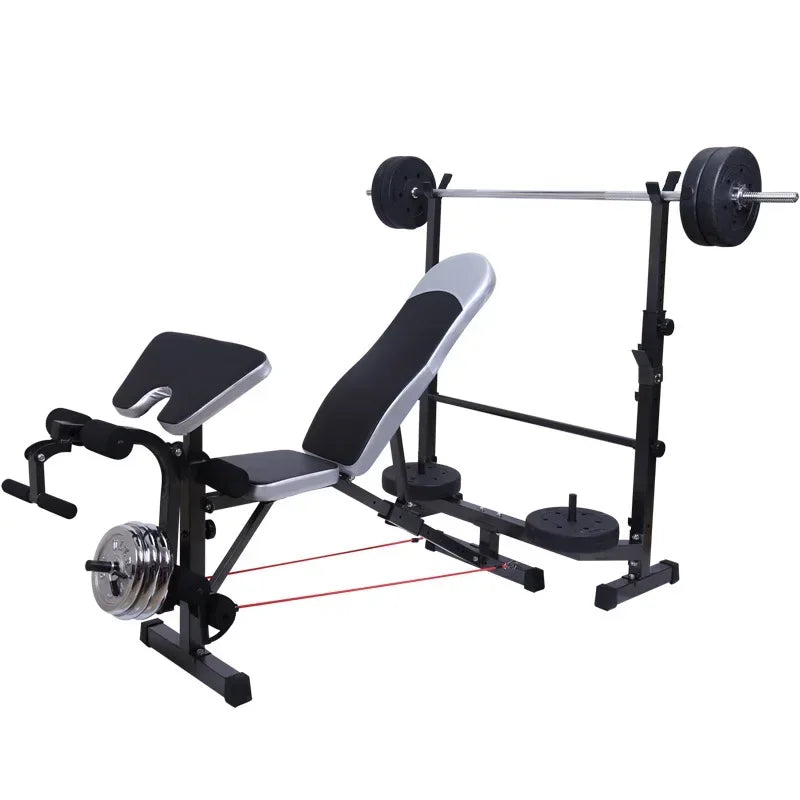 Newly Upgraded Heavy Steel Fitness Multifunctional Weightlifting Stool Home Fitness Gym Comprehensive Training