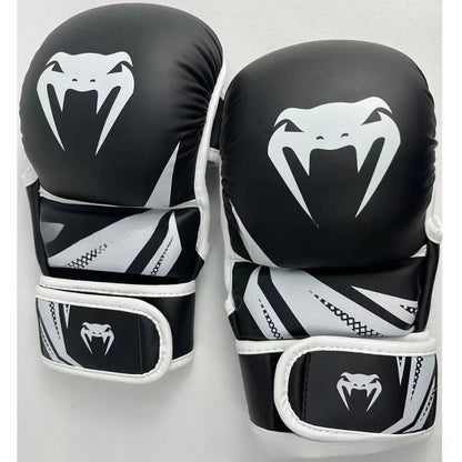 Iron Forge™ Tactical MMA Gloves | Leather Half Finger Training Gloves