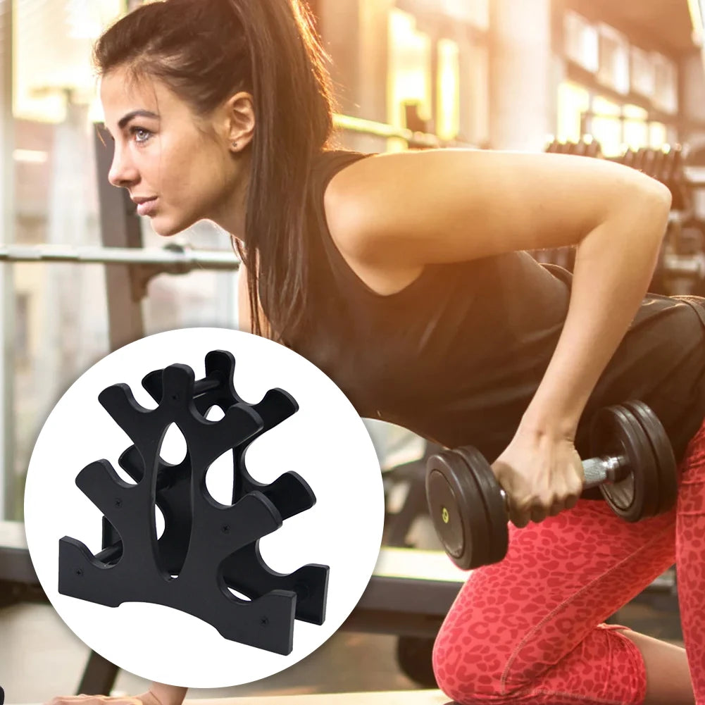 6 Slots Dumbbell Bracket Home Gym Dumbbell Display Rack Weight Storage Organizer 3 Tiers Dumbbell Holder Stand Fitness Equipment