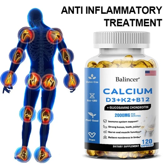 Iron Forged Fitness Calcium Complex | Calcium + D3 + K2 + B12 Bone Support
