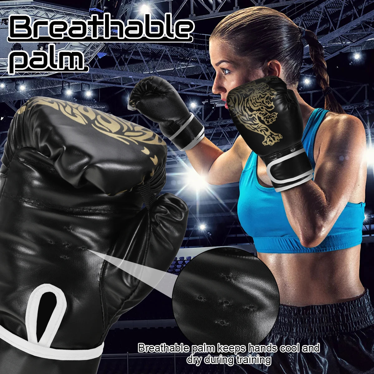 Iron Forge™ Elite Pro Boxing Gloves | Premium PU Leather Training Gloves