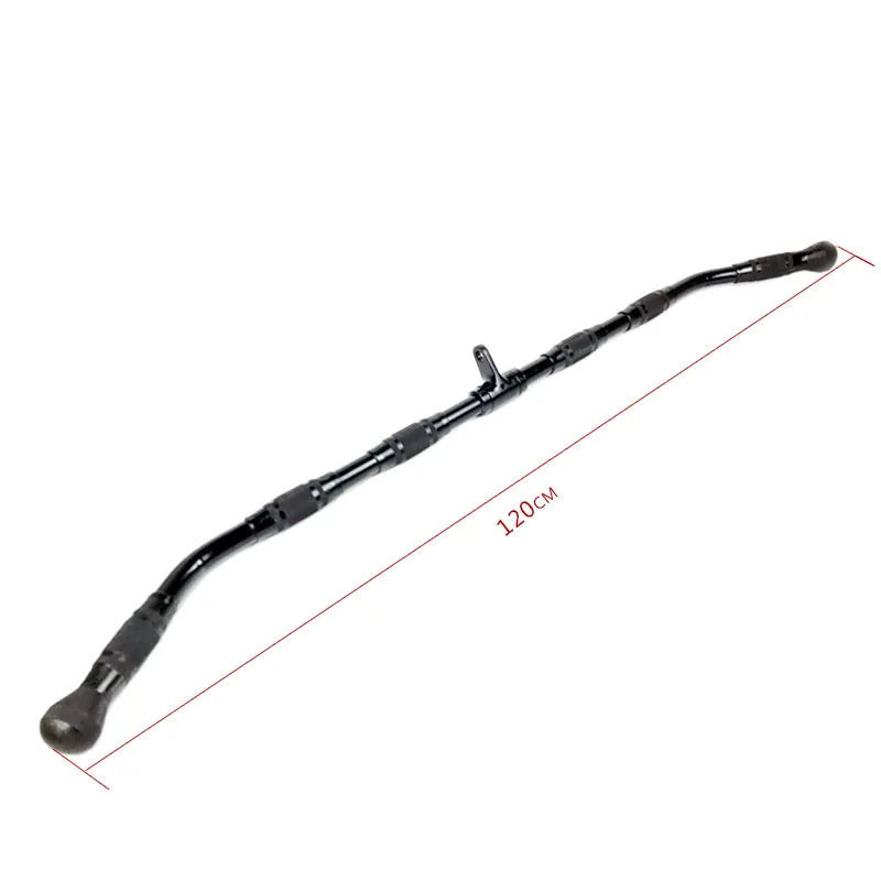 Gym Home Sollid Lat Pull Down Bar，T-bar V-bar， Pulley Cable Machine Attachment， Biceps Triceps Blaster Power Training Equipment