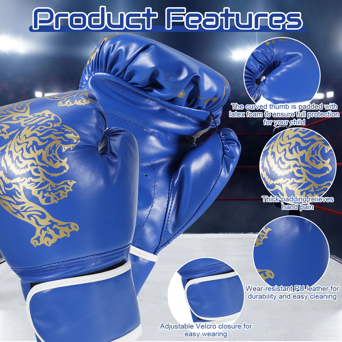 Iron Forge™ Elite Pro Boxing Gloves | Premium PU Leather Training Gloves