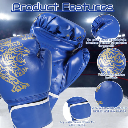 Iron Forge™ Elite Pro Boxing Gloves | Premium PU Leather Training Gloves