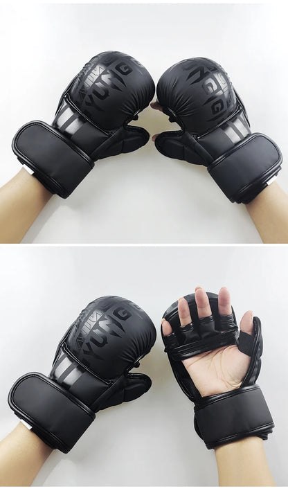 Iron Forge™ Combat Pro MMA Gloves | Half Finger Training Gloves