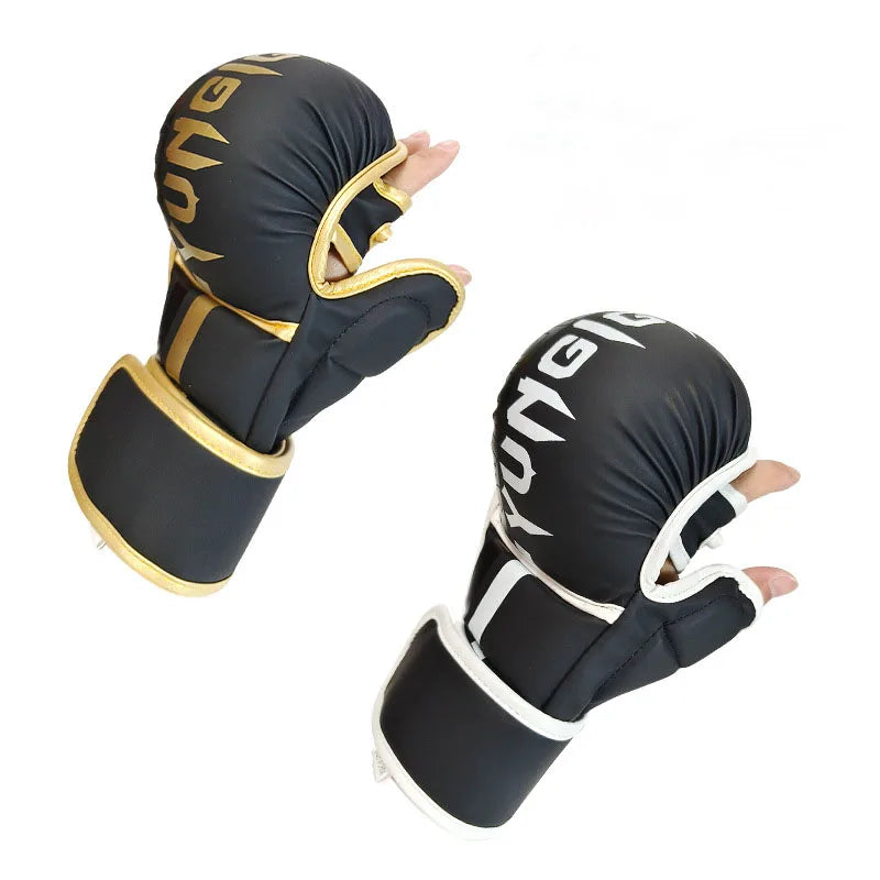 Iron Forge™ Combat Pro MMA Gloves | Half Finger Training Gloves