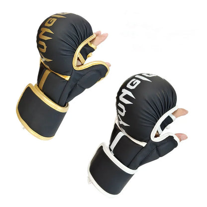 Iron Forge™ Combat Pro MMA Gloves | Half Finger Training Gloves