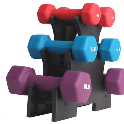 6 Slots Dumbbell Bracket Home Gym Dumbbell Display Rack Weight Storage Organizer 3 Tiers Dumbbell Holder Stand Fitness Equipment