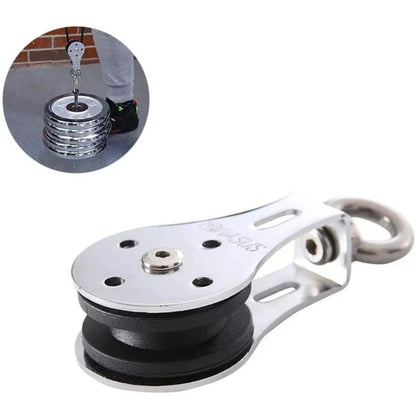 Carabiner Set for DIY Home Gym Cable Machine Fitness Equipment Accessories and Silent Bearing Pulley with Safety Strap