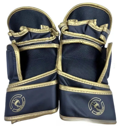 Iron Forge™ Tactical MMA Gloves | Leather Half Finger Training Gloves