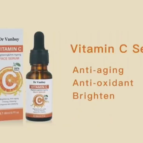 Vitamin C Serum with Hyaluronic Acid and Centella Asiatica for Face Brightening Moisturizing Anti-Aging