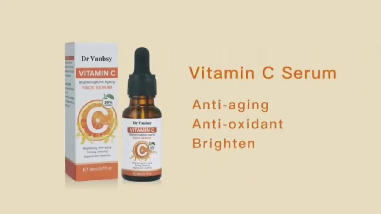 Vitamin C Serum with Hyaluronic Acid and Centella Asiatica for Face Brightening Moisturizing Anti-Aging
